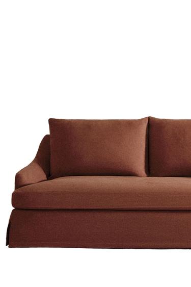 غلاف كتان للأريكة SOFA 01 - تيراكوتا الخاص بـ Zara
