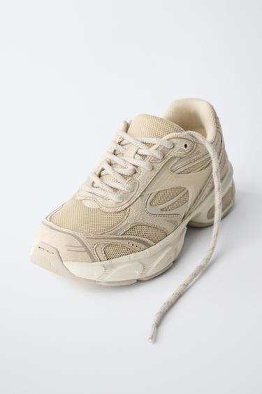 MESH TRAINERS - Sand Brown by Zara - Image 2