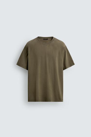 HEART EMBROIDERY T-SHIRT - Brown by Zara