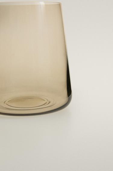 CONICAL CRYSTALLINE TUMBLER - Brown by Zara - Image 3