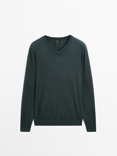 Zara V-neck knit sweater - 464