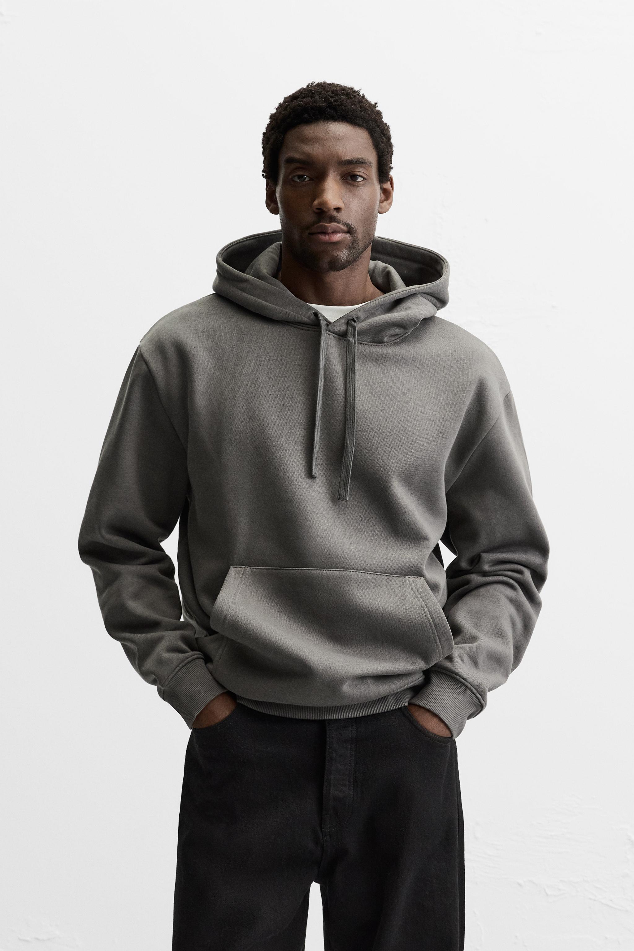 Men s Grey Sweatshirts Explore our New Arrivals ZARA Canada