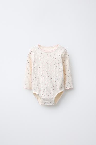 ENSEMBLE VESTE, BODY ET LEGGING À IMPRIMÉ CŒURS - Rose pastel de Zara - Image 2