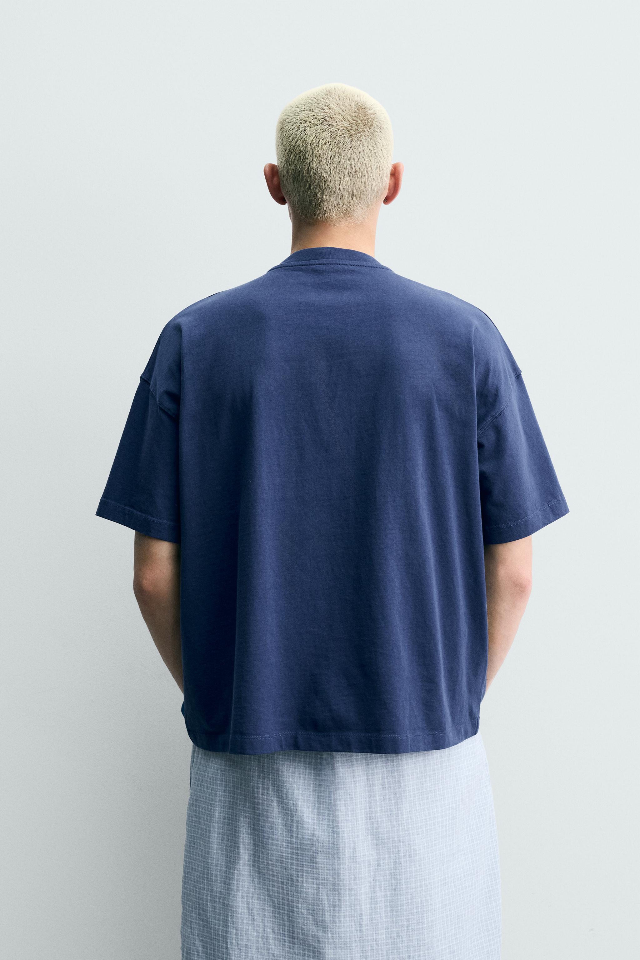 Мужские футболки Zara EMBROIDERED PRINT T-SHIRT — фото 3