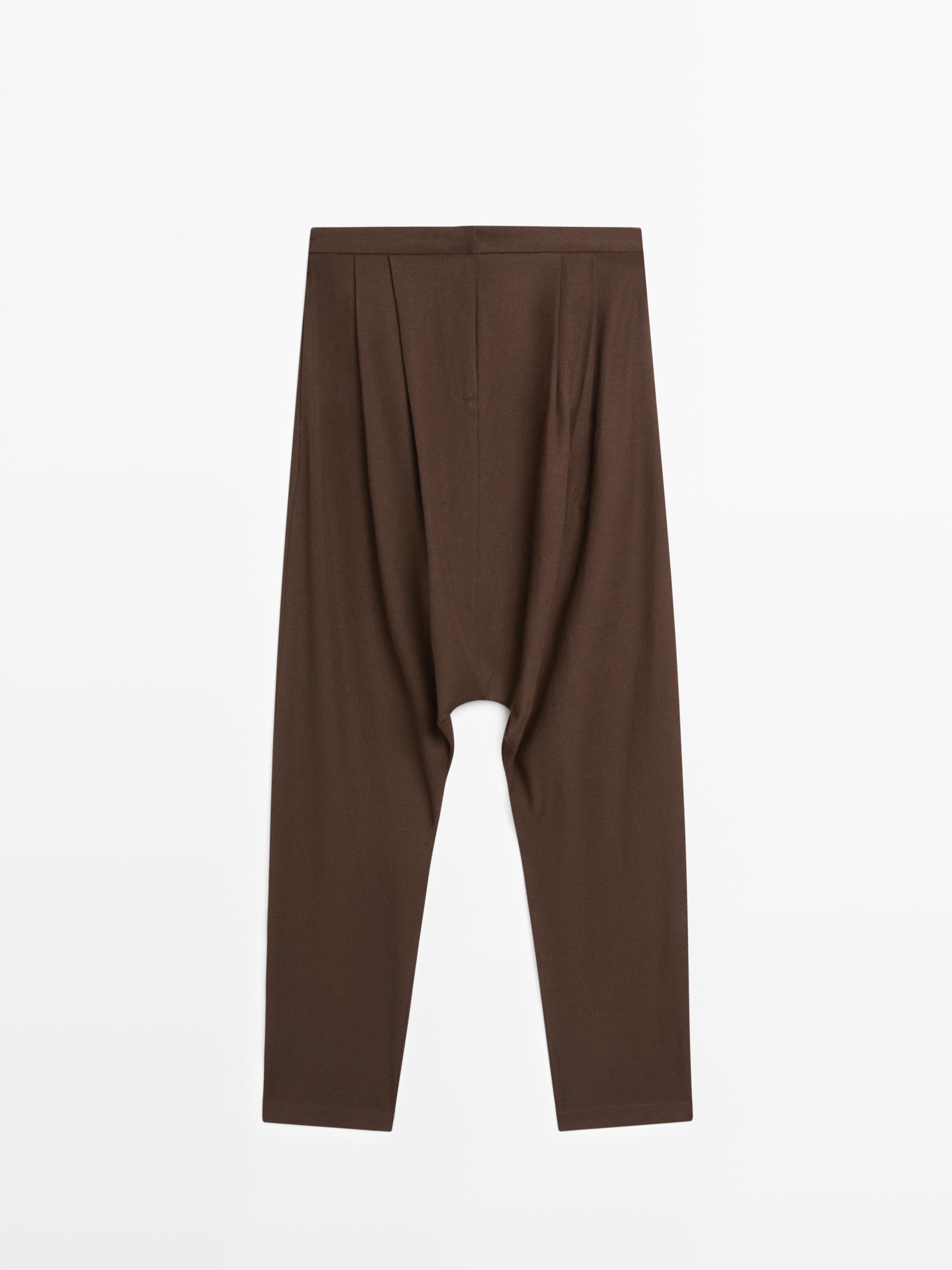 Pantalon baggy plissé