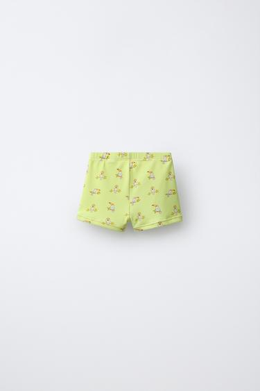 1-6 YEARS/ TOUCAN PRINT BOXER SWIMSUIT - Light lime green by Zara - Image 1