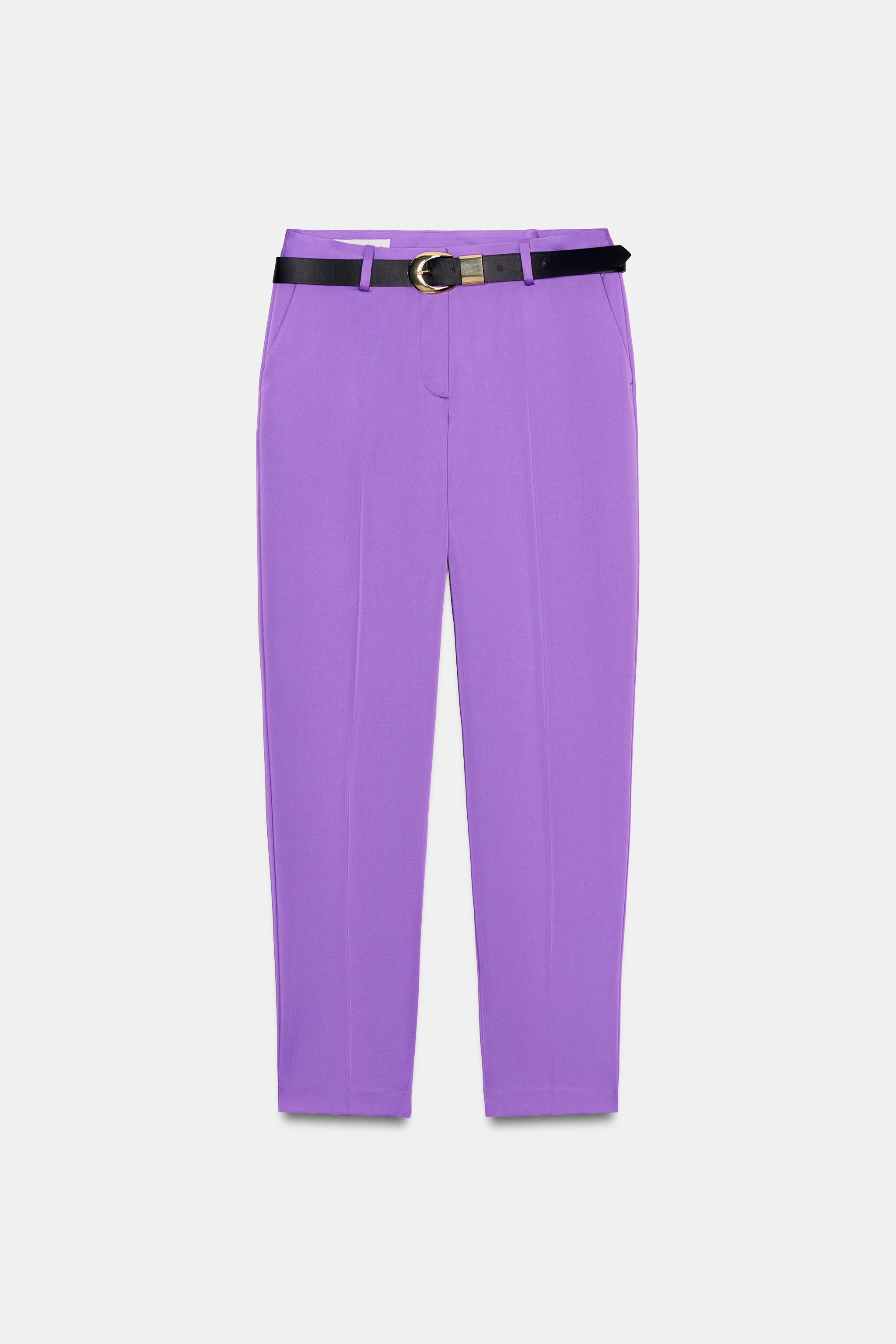 KEMERLİ DÜZ PAÇA PANTOLON - Görsel 7