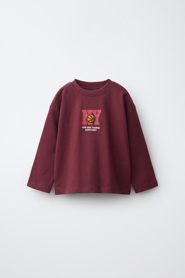 SASKIBALOI ESTANPATUDUN KAMISETA - Gorri-morea, Zara-rena