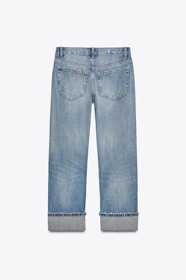 JEAN TRF DROIT DÉCHIRÉ TAILLE NORMALE - Bleu de Zara - Image 3