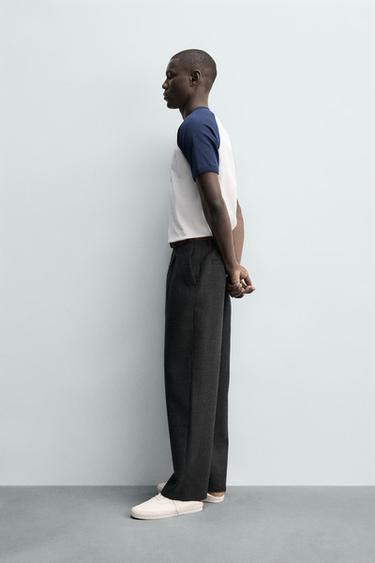 PORTOFINO TEXT COLOUR BLOCK T-SHIRT - Navy blue by Zara - Image 3