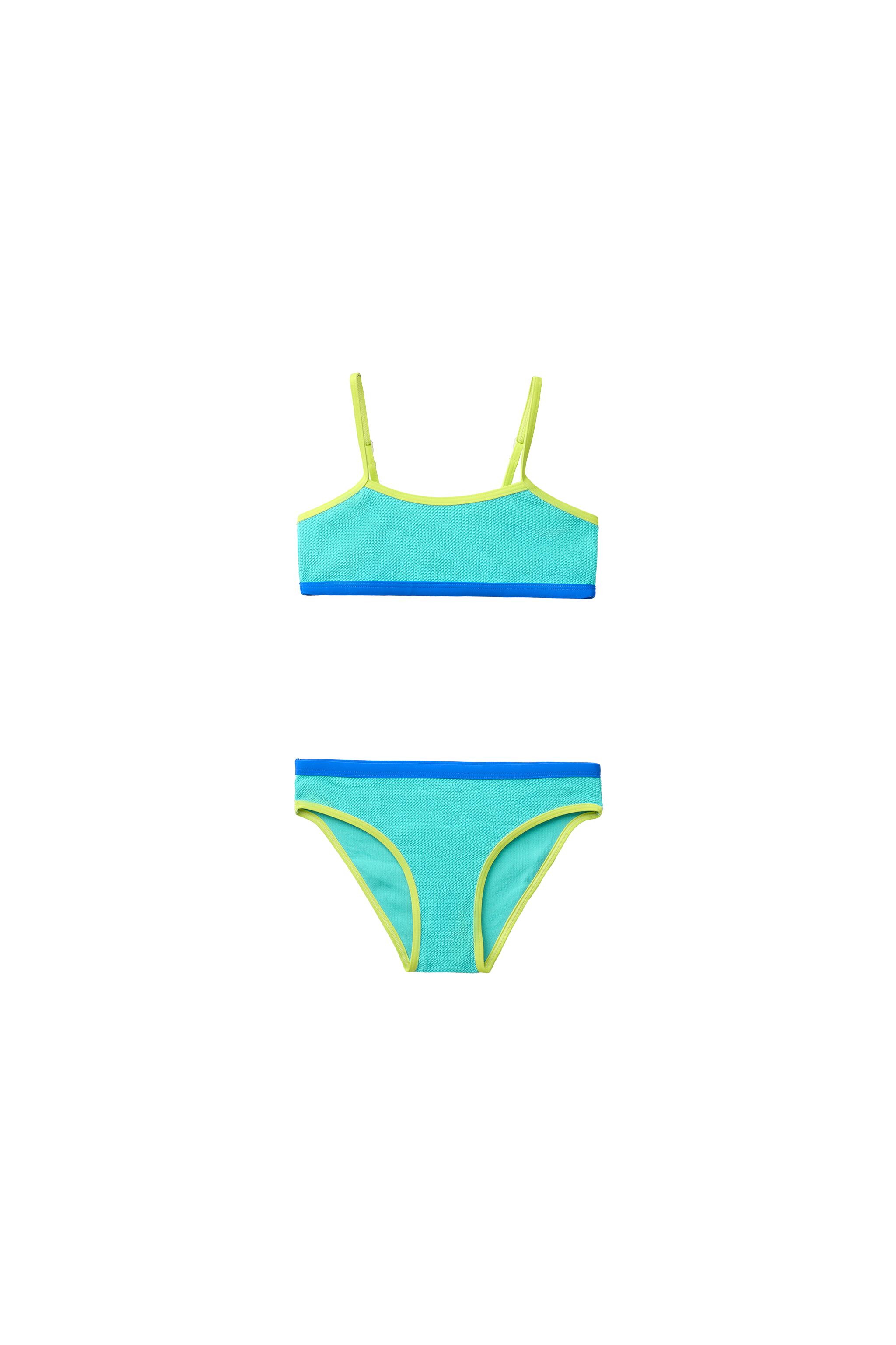 6-14 YEARS/ CONTRAST PIPING BIKINI
