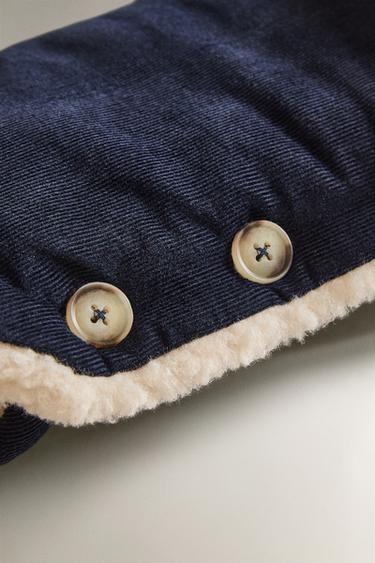 GANTS POUSSETTE BÉBÉ CORDUROY - Bleu marine de Zara - Image 3