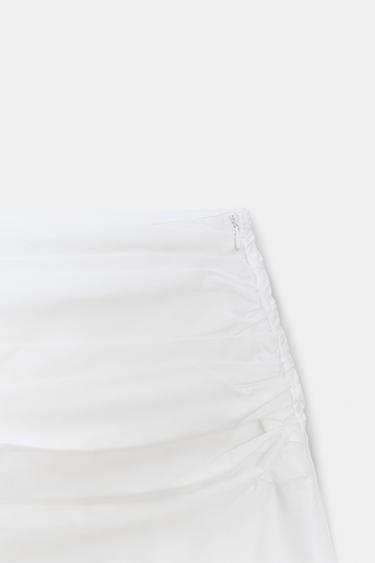 VOLUMINOUS MIDI SKIRT - White by Zara - Image 10