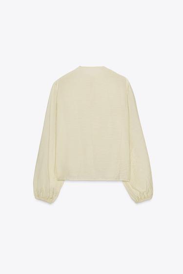 ROMANTIC RUFFLED BLOUSE - Butter by Zara - Image 10