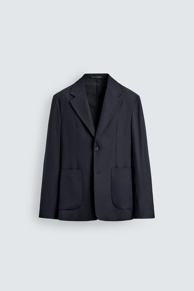 VESTE STRUCTURÉE COUPE DÉCONTRACTÉE