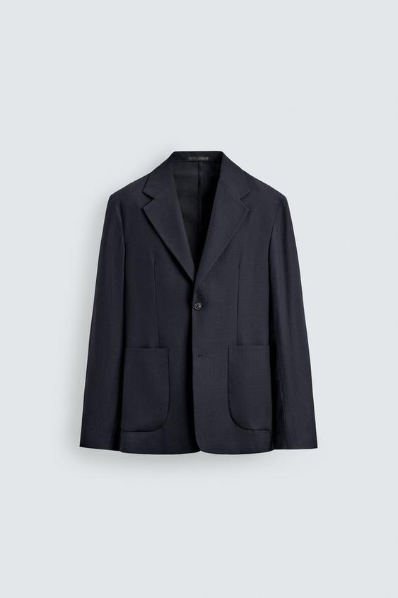 リラックスフィットブレザー - ネイビーブルー | ZARA Japan / 日本