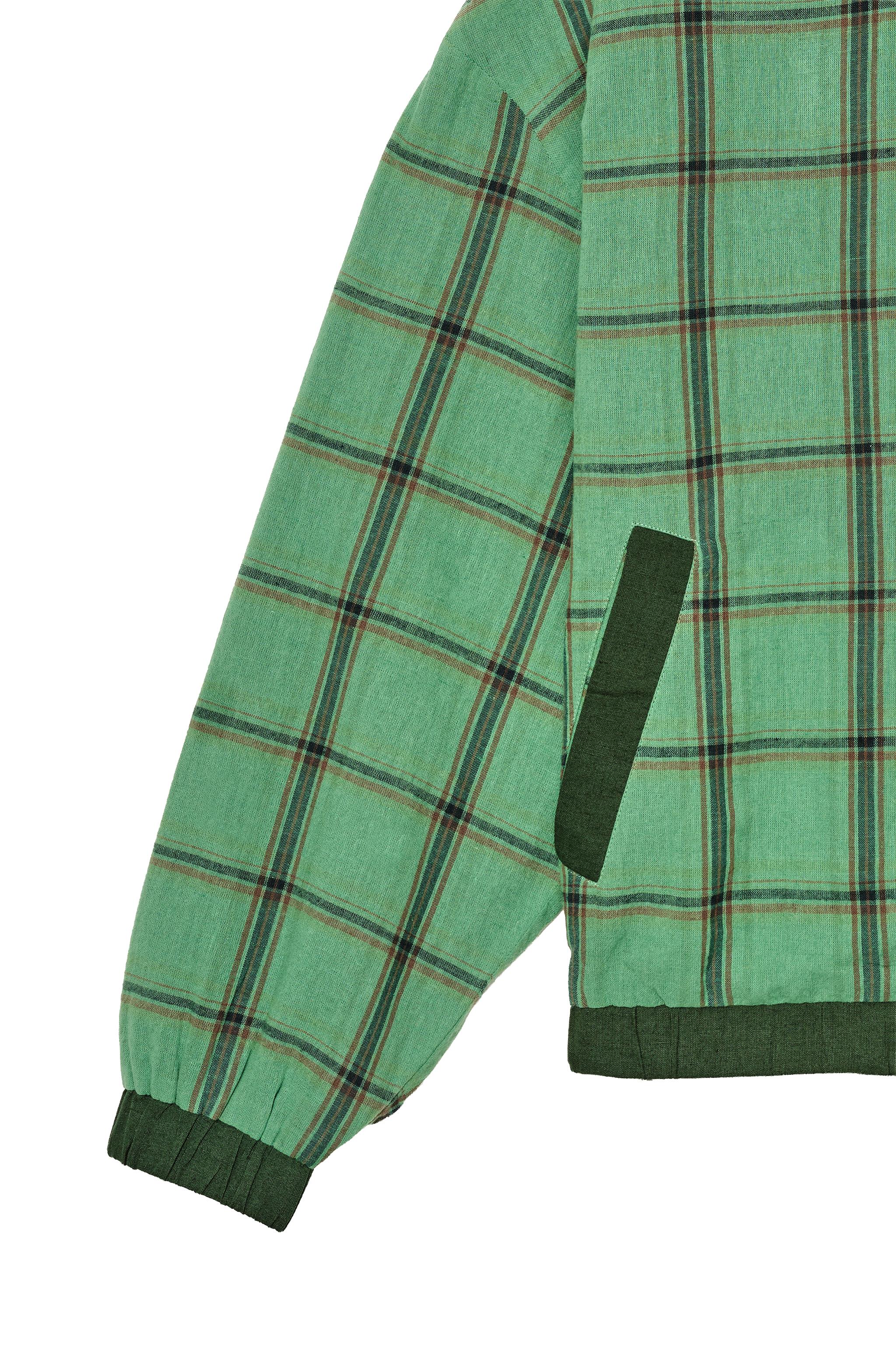 Мужские куртки Zara RELAXED FIT CHECKED JACKET — фото 6