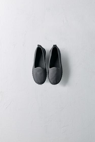 SLIPPER CANVAS LIMITED EDITION - Grey by Zara