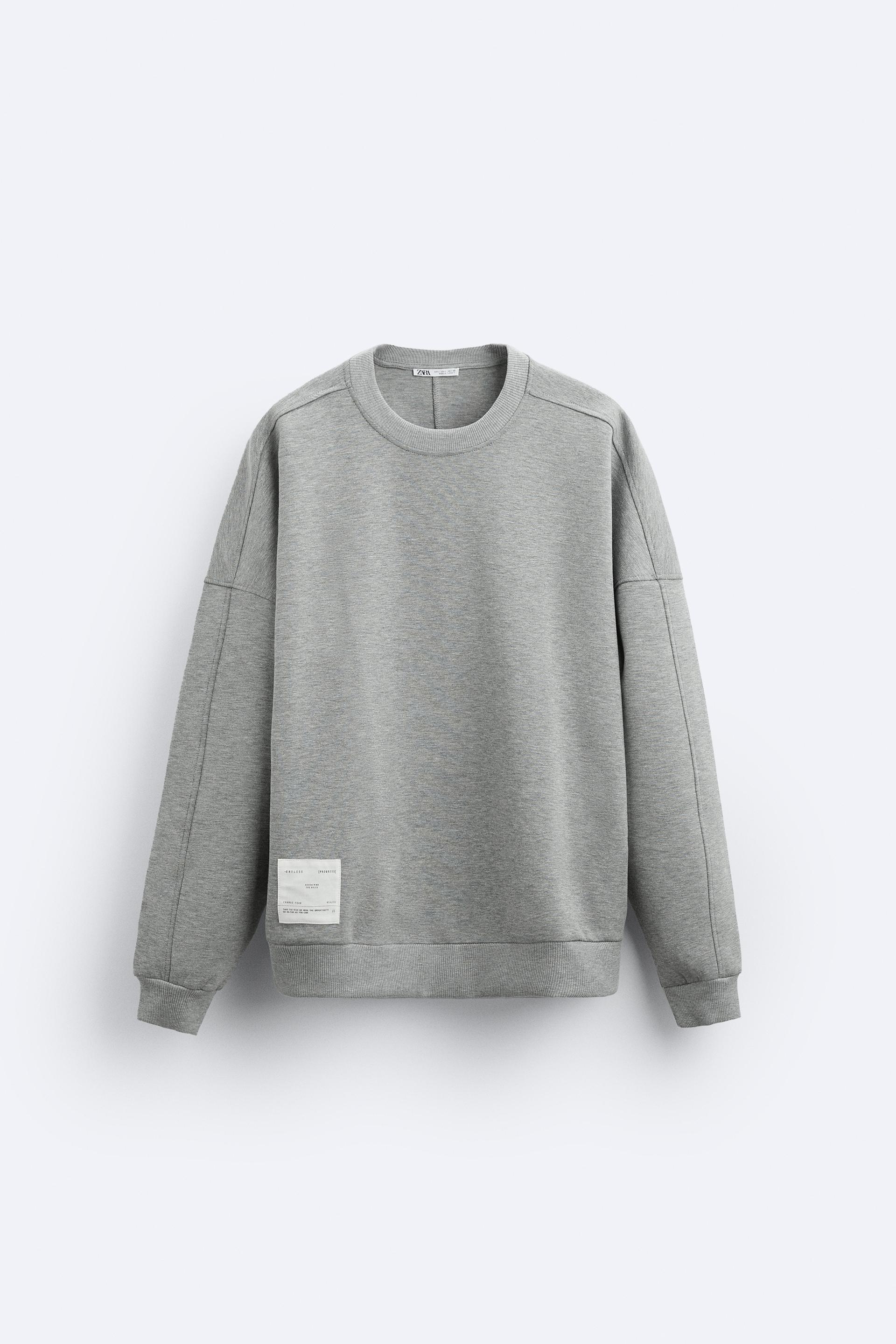 SOFT OVERSIZED SWEATSHIRT - Gray marl