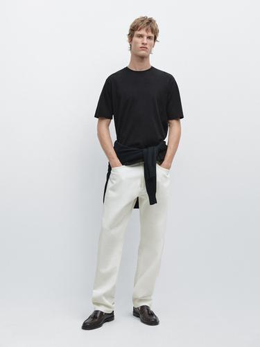 Camiseta 100% algodón - Marino de Zara - Imagen 0