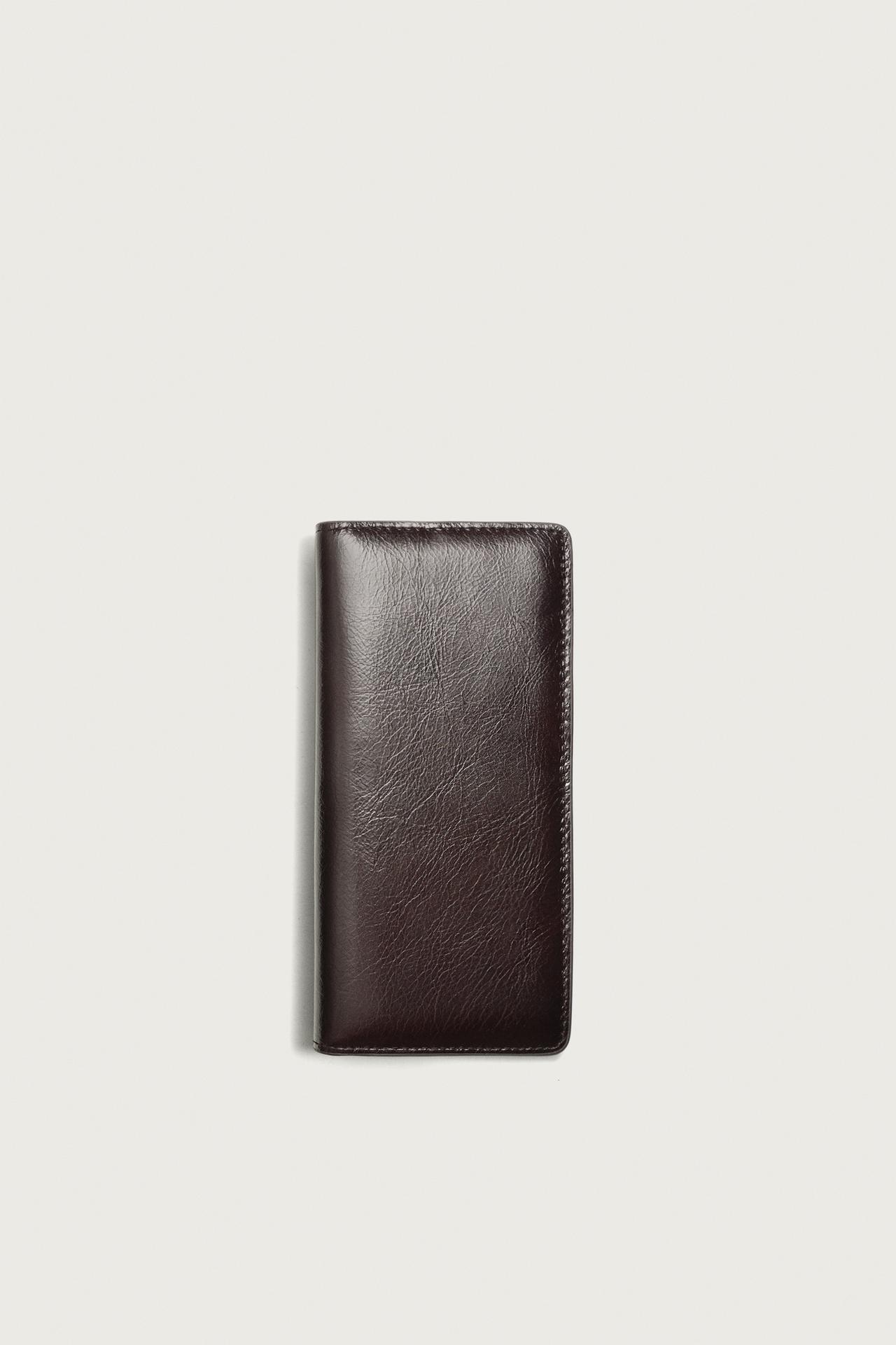 XL LEATHER WALLET — Brown