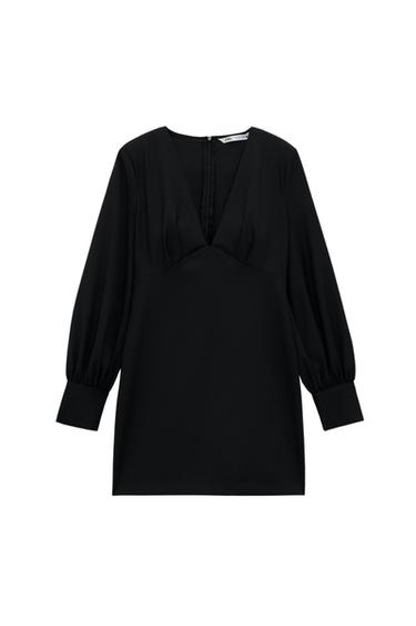 BALLOON SLEEVE DRESS