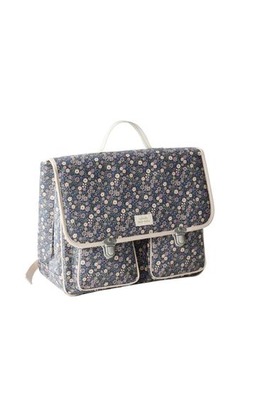 Zara FLORAL SCHOOL SATCHEL - Blue