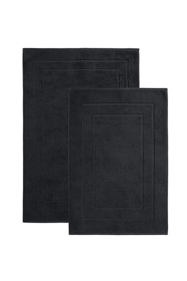 TAPPETINO DA BAGNO IN COTONE - Grigio antracite di Zara