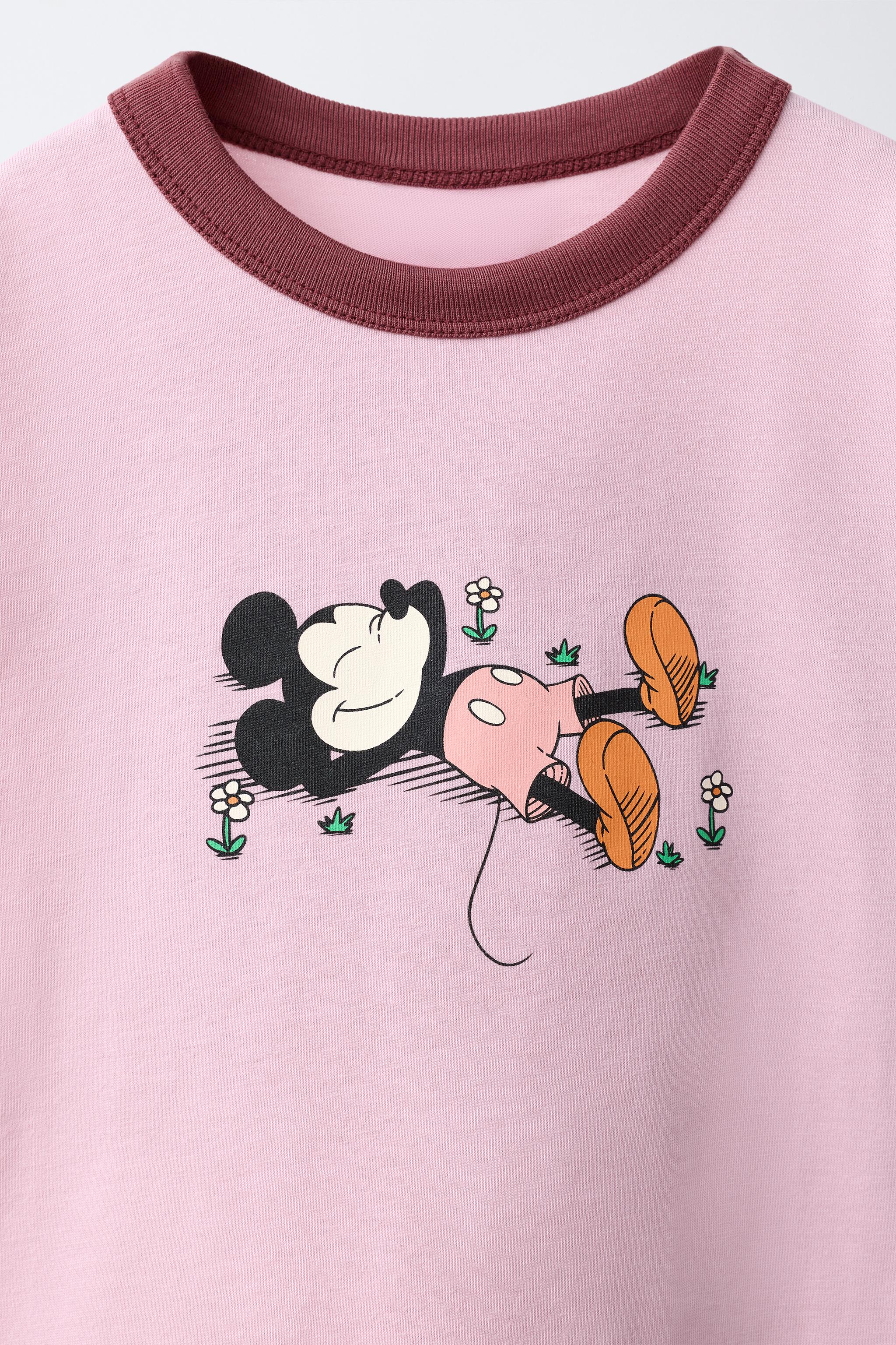 Детские футболки Zara MICKEY MOUSE © DISNEY EMBROIDERED AND PRINTED T-SHIRT — фото 4