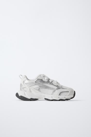 MESH TRAINERS - White by Zara