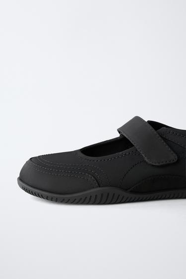 MULTI-PIECE SPORTY BALLET FLATS - Black by Zara - Image 3