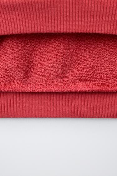 SWEAT BRODERIE PALMIER - Fuchsia de Zara - Image 3