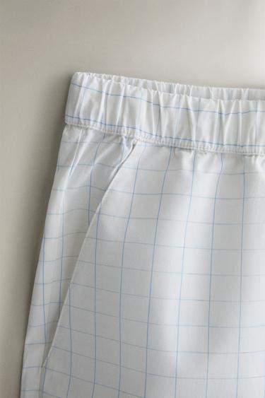 CHECKED SHORTS - Oyster-white by Zara - Image 1