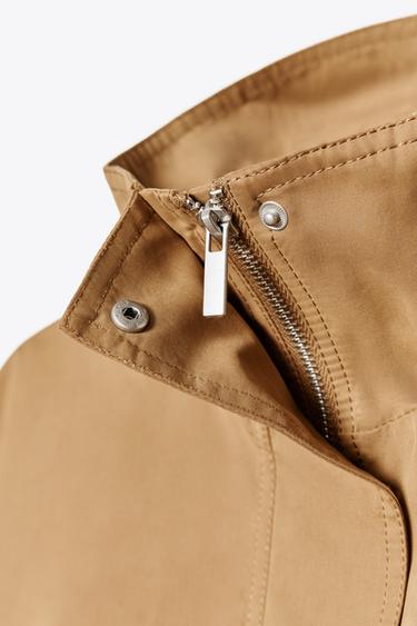 LOW VOLUME JACKET - camel by Zara - Image 8