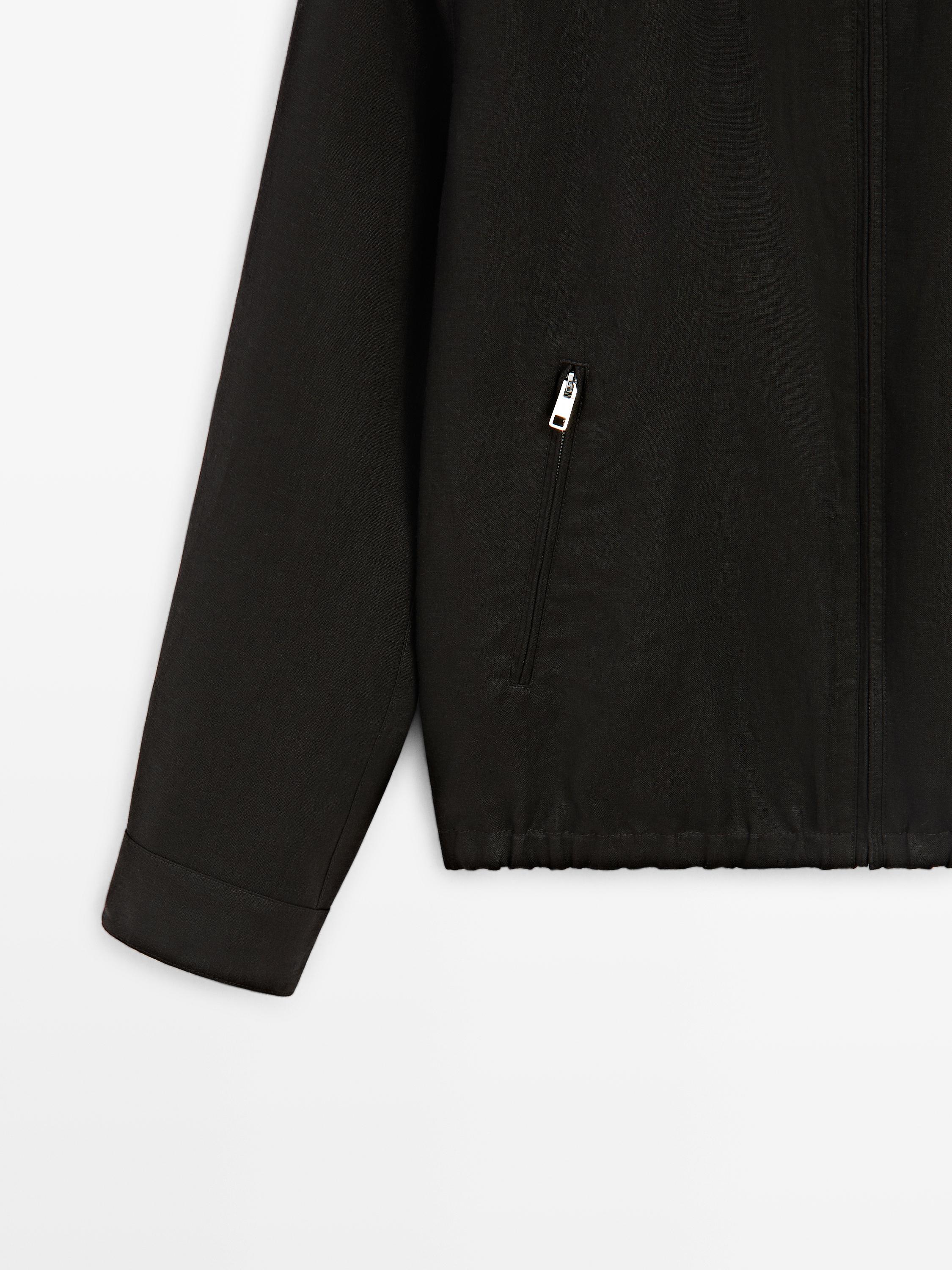 Reversible linen jacket