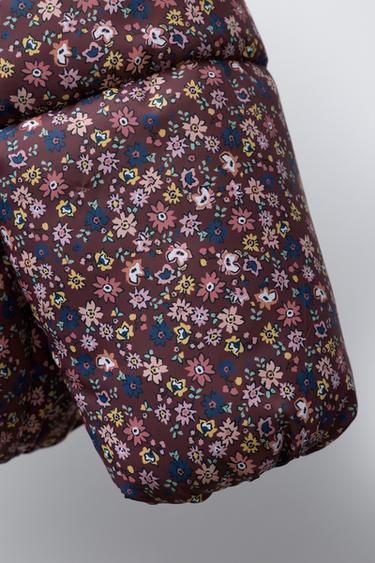 VESTE MATELASSÉE IMPRIMÉ FLEURS - Multicolore de Zara - Image 5