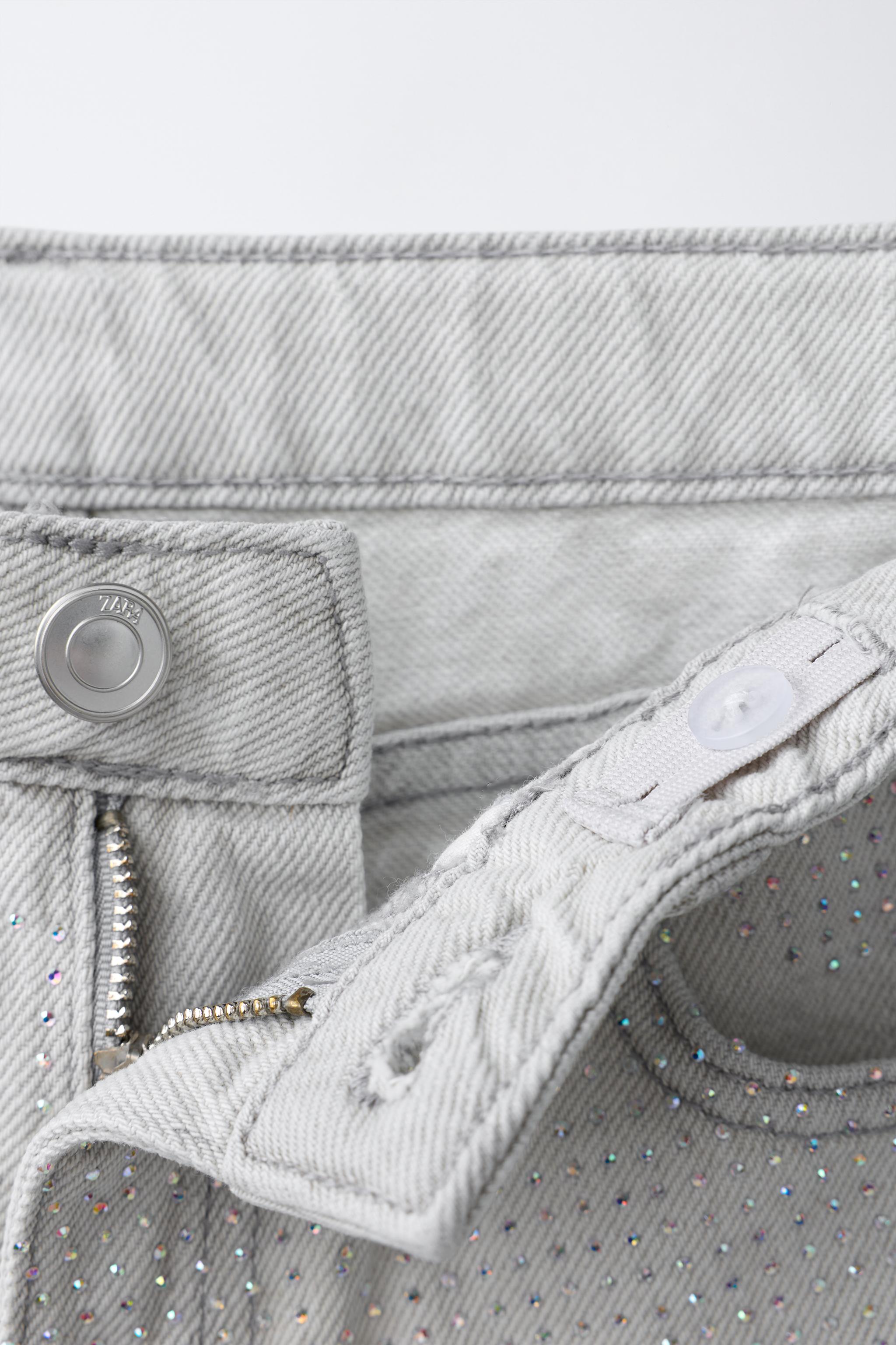 SHORT EN JEAN STRASS