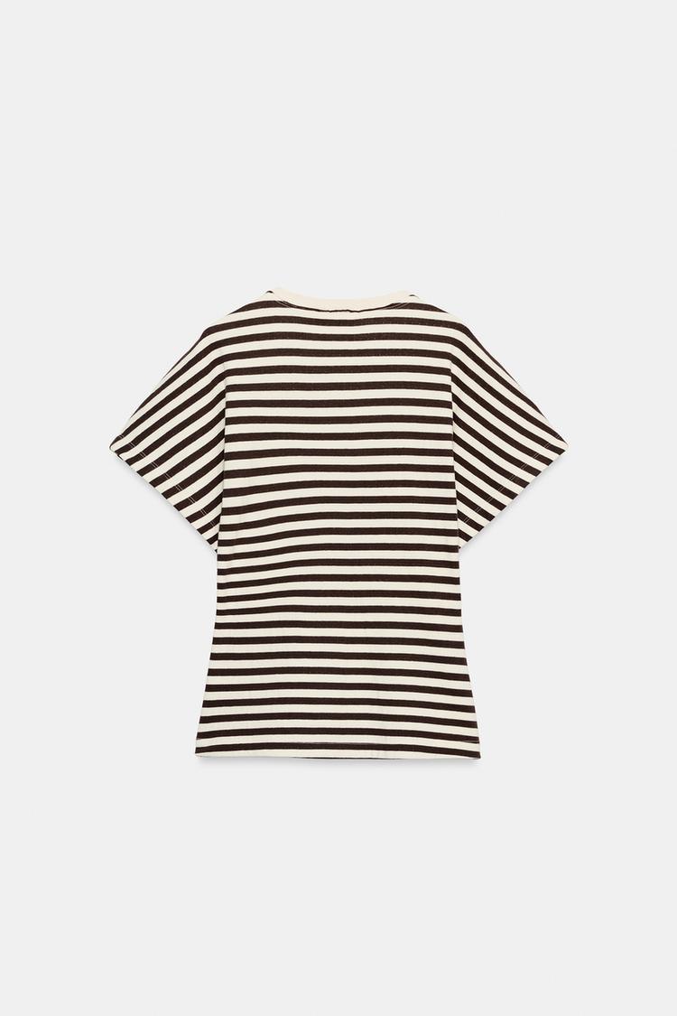 Playera de manga ancha a rayas 6