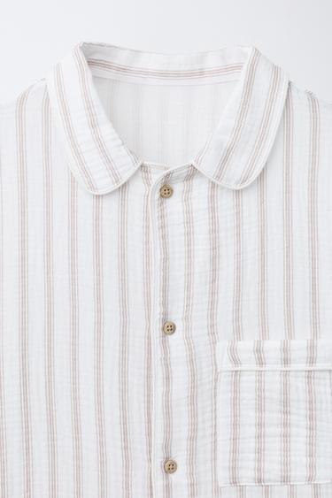 2-6 YEARS/ STRIPED TEXTURED PYJAMAS - Ecru by Zara - Image 5
