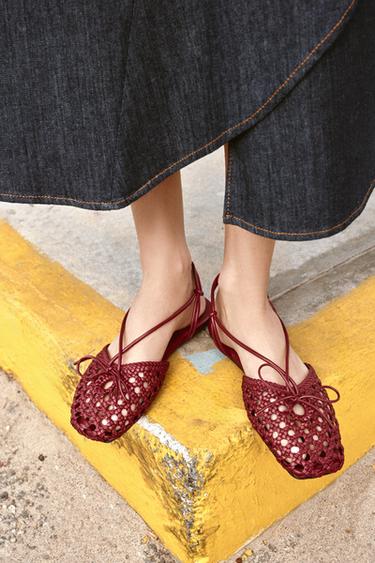 ΕΞΩΦΤΕΡΝΟ ΠΕΔΙΛΟ ΜΕ ΠΛΕΞΙΔΑ - Κόκκινο του Zara