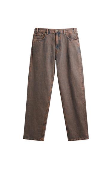 RELAXED FIT OVERDYED JEANS