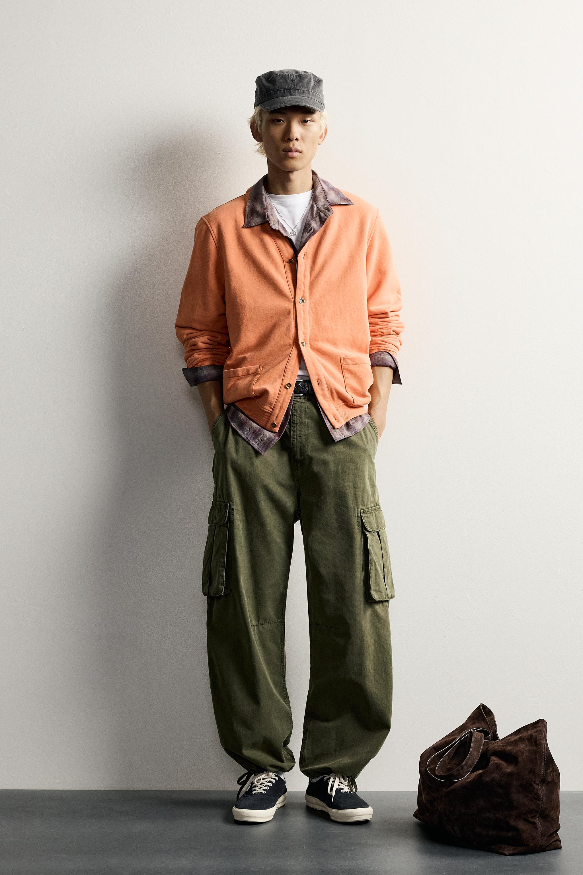 WASHED RELAXED FIT CARDIGAN