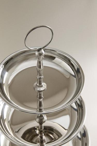 STEEL TIERED SERVING DISH - Steel by Zara - Image 2