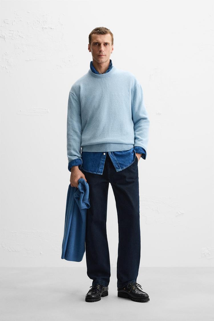 カシミヤ＆ウールセーター - ライトブルー | ZARA Japan / 日本