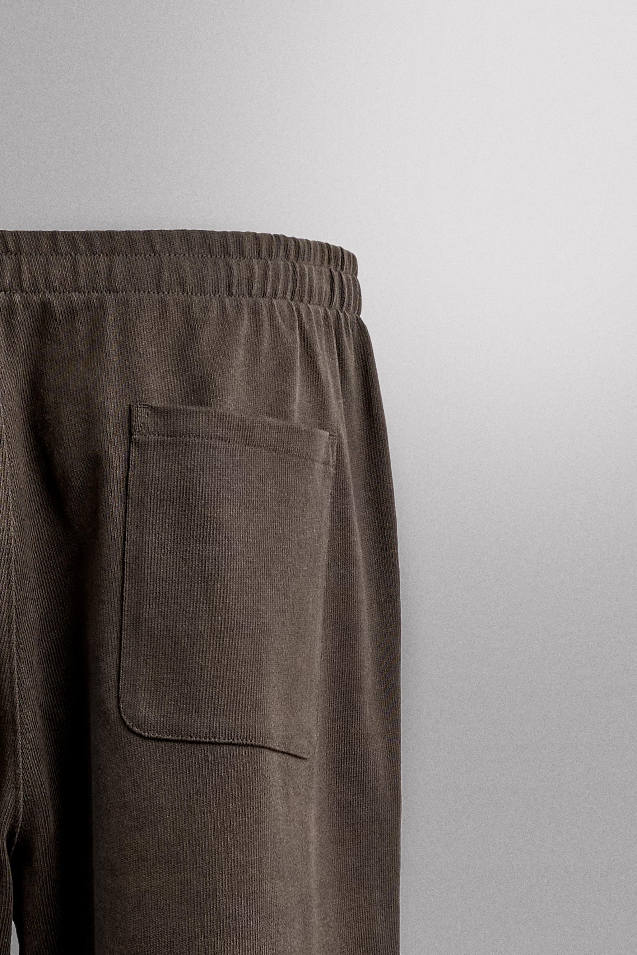 Мужские брюки Zara HEAVYWEIGHT RELAXED FIT JOGGERS — фото 9
