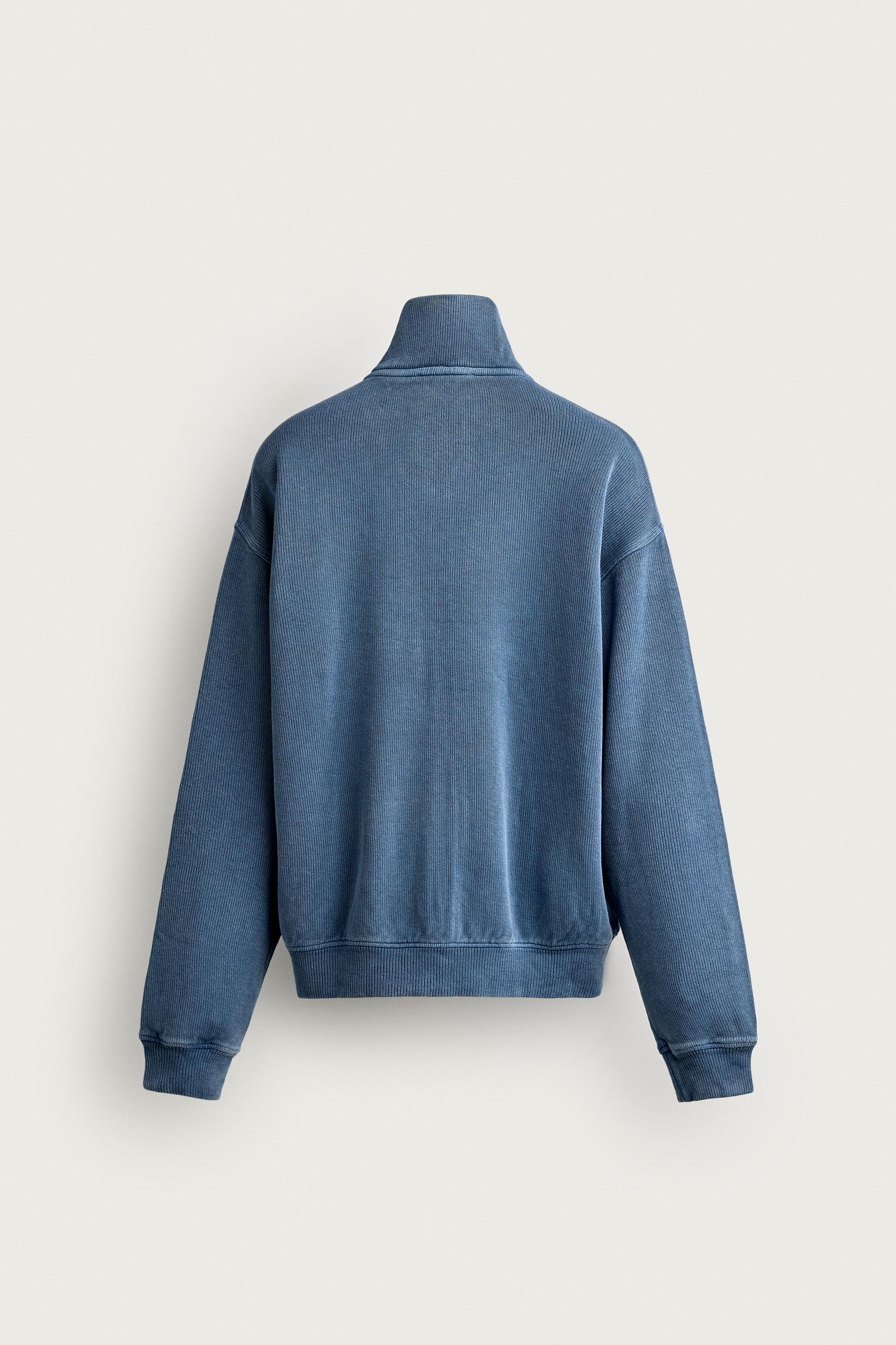WASHED RIBBED ZIP-UP JACKET