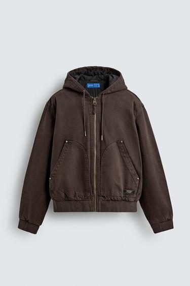 VESTE MATELASSÉE À CAPUCHE - Marron de Zara - Image 7