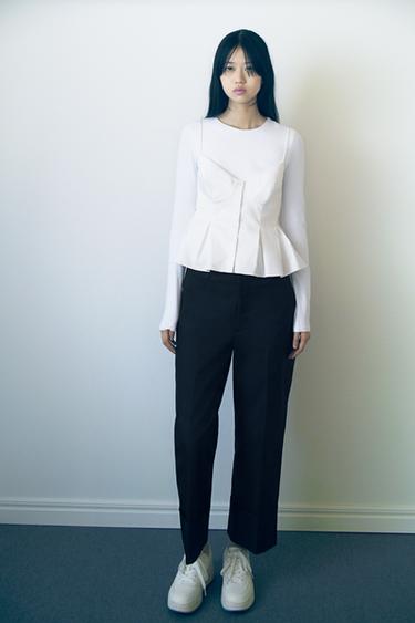 ZW COLLECTION チノパンツブラックZaraのZW COLLECTION チノパンツ - ブラック 