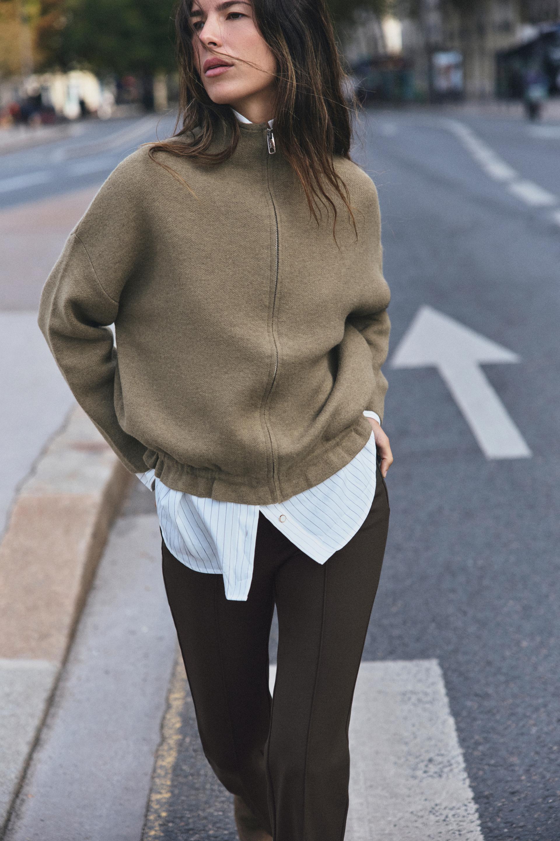 ELASTIC HEM CARDIGAN thumbnail 3