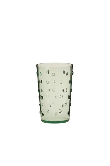 VASO REFRESCO ACRÍLICO PUNTOS - Verde de Zara